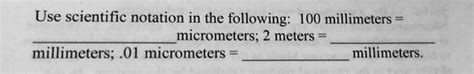 miu m|micrometers to meters scientific notation.